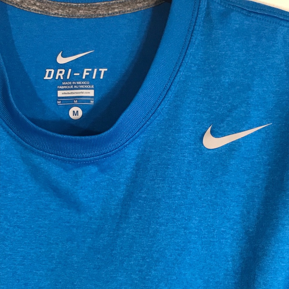 Nike DriFit Legend Blue Short Sleeve T-shirt - Picture 3 of 5